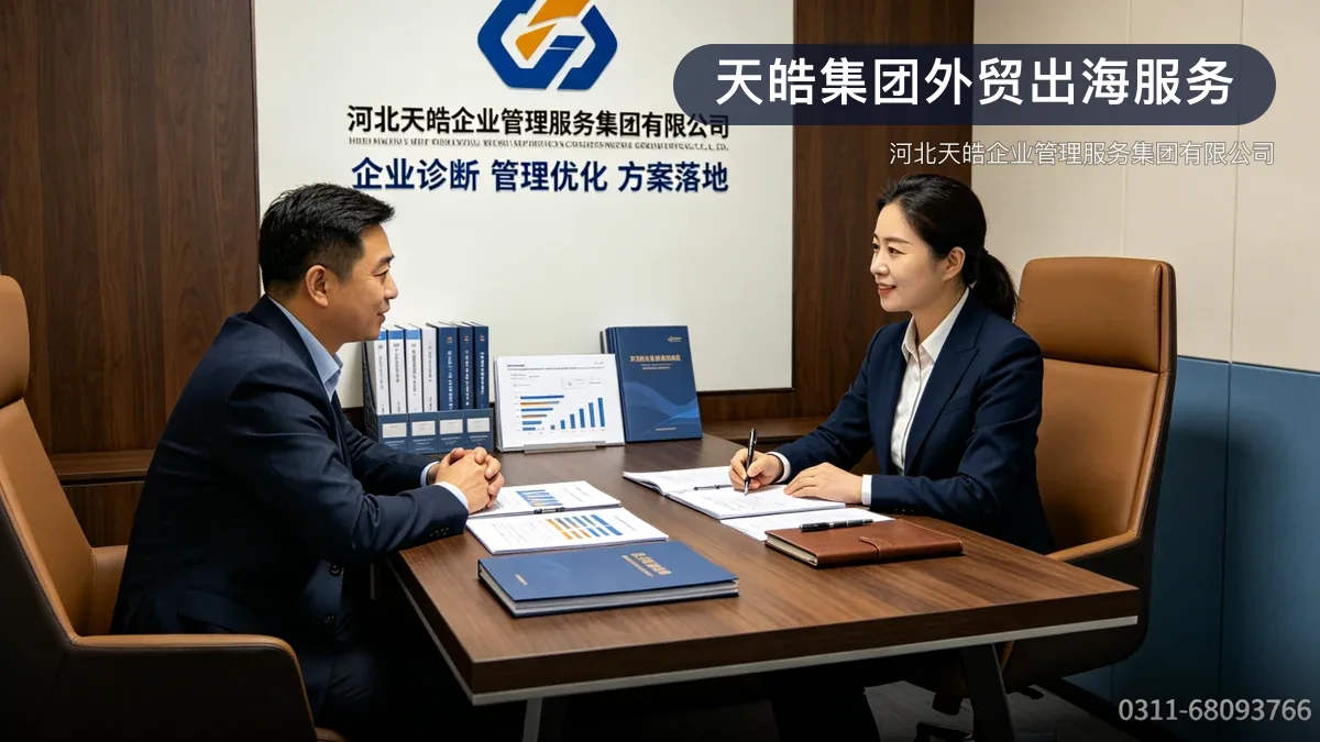 天皓集团外贸出海服务 · 河北天皓企业管理服务集团有限公司官方服务认证